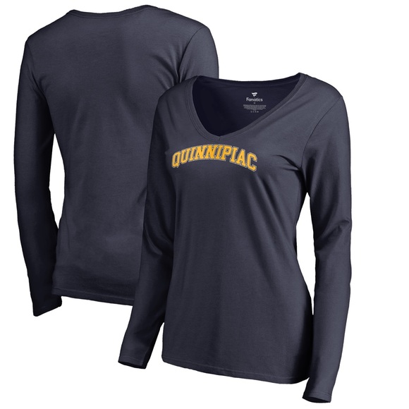 Gear For Sports Tops - Quinnipiac long sleeve women’s v neck